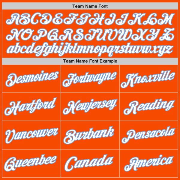 Custom Orange White-Light Blue Authentic Throwback Basketball Jersey