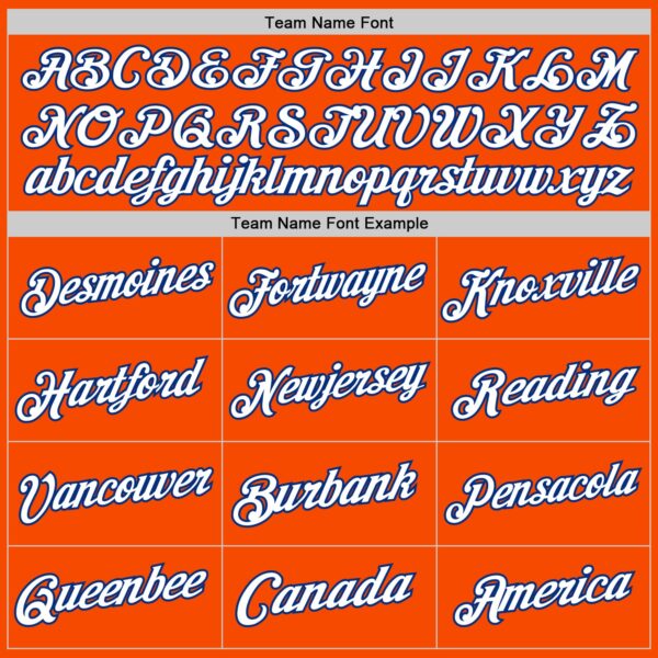 Custom Orange White-Royal Authentic Throwback Basketball Jersey