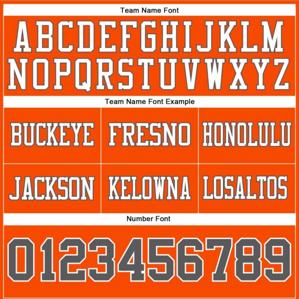 Custom Orange Steel Gray-White Authentic Football Jersey