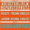 Custom Orange Teal-White Authentic Football Jersey