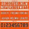 Orange0565-3 Custom Orange Brown-White Authentic Football Jersey
