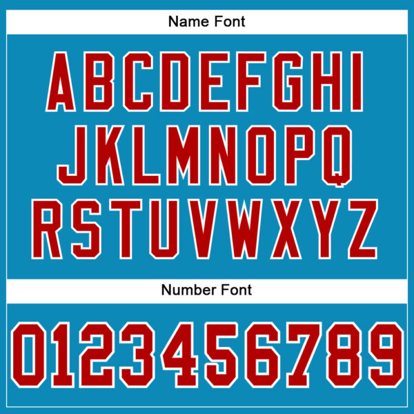 Custom Panther Blue Red-White Mesh Authentic Football Jersey