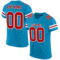 Custom Panther Blue Red-White Mesh Authentic Football Jersey