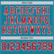 PantherBlue0037-3 Custom Panther Blue Red-White Mesh Authentic Football Jersey