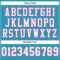 PantherBlue0055-3 Custom Panther Blue White-Pink Mesh Authentic Football Jersey