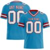 Custom Panther Blue White-Red Authentic Football Jersey
