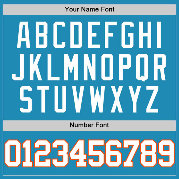 Custom Panther Blue White-Orange Authentic Basketball Jersey