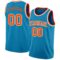 Custom Panther Blue Orange-White Authentic Basketball Jersey