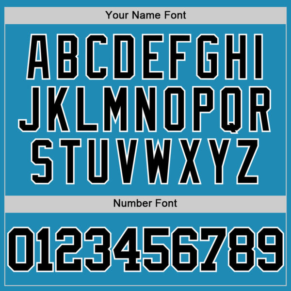 Custom Panther Blue Black-White Authentic Basketball Jersey