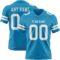 PantherBlue0124 Custom Panther Blue White Authentic Football Jersey