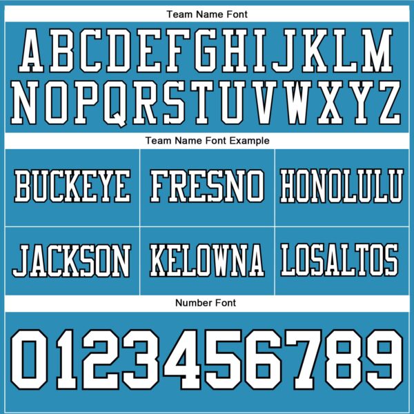 Custom Panther Blue White-Black Authentic Football Jersey