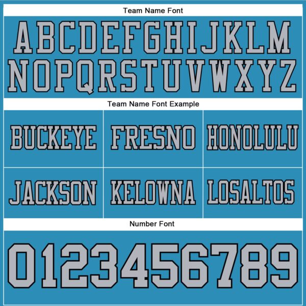 Custom Panther Blue Gray-Black Authentic Football Jersey