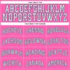 Custom Pink White-Light Blue Authentic Throwback Basketball Jersey