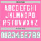 Pink0088-3 Custom Pink White-Kelly Green Mesh Authentic Football Jersey