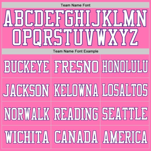 Custom Pink White-Purple Mesh Authentic Football Jersey