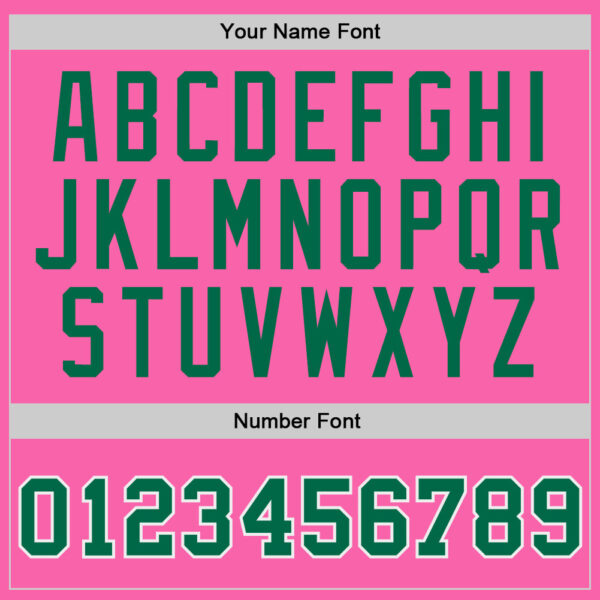 Custom Pink Kelly Green-White Authentic Throwback Basketball Jersey