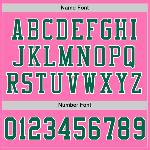 Custom Pink Kelly Green-White Mesh Authentic Football Jersey