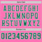 Pink0174-3 Custom Pink Kelly Green-White Mesh Authentic Football Jersey