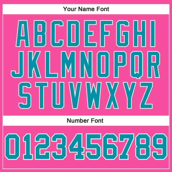 Custom Pink Teal-White Authentic Throwback Basketball Jersey