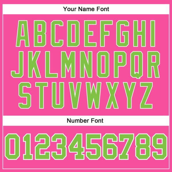 Custom Pink White Pinstripe Neon Green-White Authentic Basketball Jersey