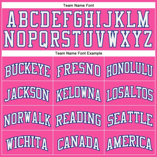 Custom Pink White-Royal Authentic Throwback Basketball Jersey