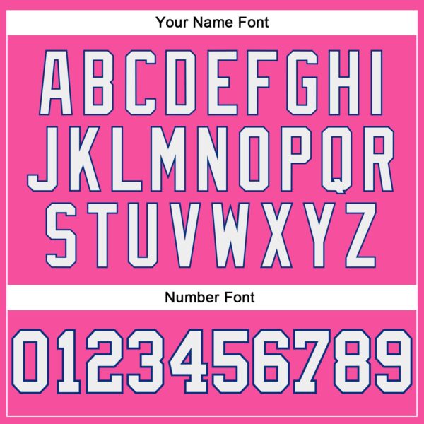 Custom Pink White-Royal Authentic Throwback Basketball Jersey