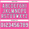 Pink0265-3 Custom Pink White-Navy Mesh Authentic Football Jersey