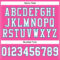 Pink0267-3 Custom Pink White-Teal Mesh Authentic Football Jersey