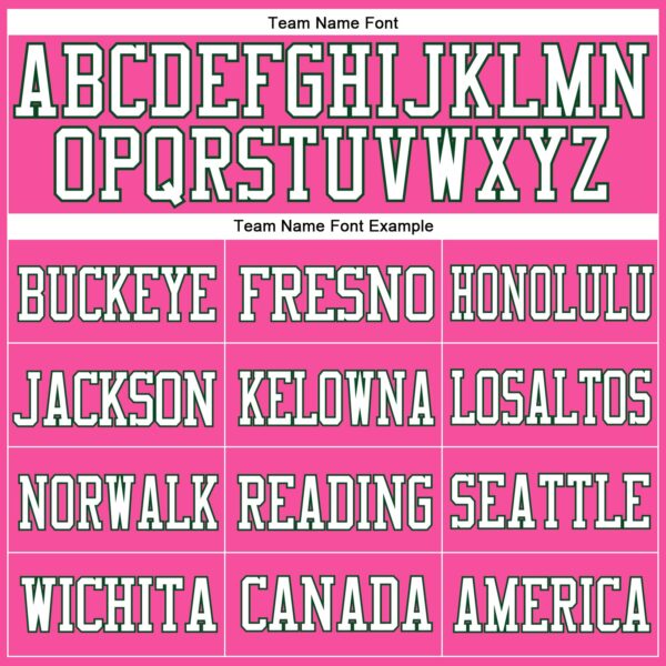 Custom Pink White-Green Mesh Authentic Football Jersey