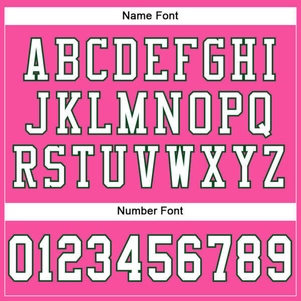 Custom Pink White-Green Mesh Authentic Football Jersey