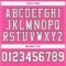 Custom Pink White-Green Mesh Authentic Football Jersey