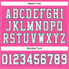 Custom Pink White-Kelly Green Mesh Authentic Football Jersey