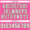 Pink0270-3 Custom Pink White-Grass Green Mesh Authentic Football Jersey