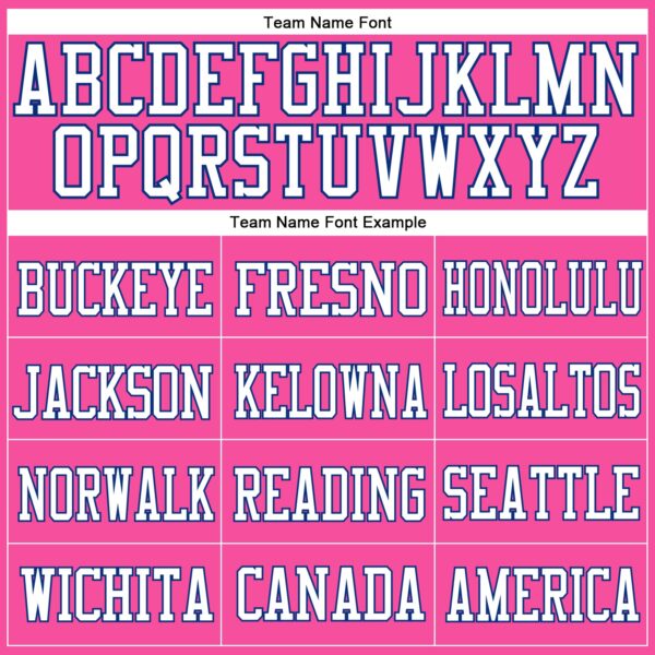 Custom Pink White-Royal Mesh Authentic Football Jersey