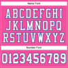 Custom Pink White-Royal Mesh Authentic Football Jersey
