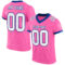 Pink0272 Custom Pink White-Royal Mesh Authentic Football Jersey