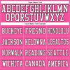 Custom Pink White-Black Mesh Authentic Football Jersey