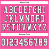 Custom Pink White-Black Mesh Authentic Football Jersey