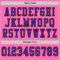 Pink0278-3 Custom Pink Purple-Black Mesh Authentic Football Jersey