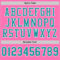 Pink0280-3 Custom Pink Teal-White Mesh Authentic Football Jersey