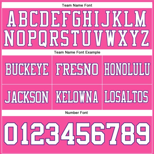 Custom Pink White-Purple Authentic Football Jersey