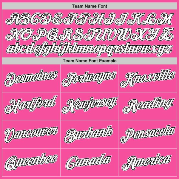 Custom Pink White-Black Authentic Throwback Basketball Jersey