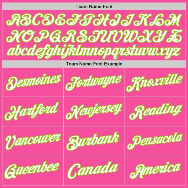 Custom Pink White-Neon Green Authentic Throwback Basketball Jersey