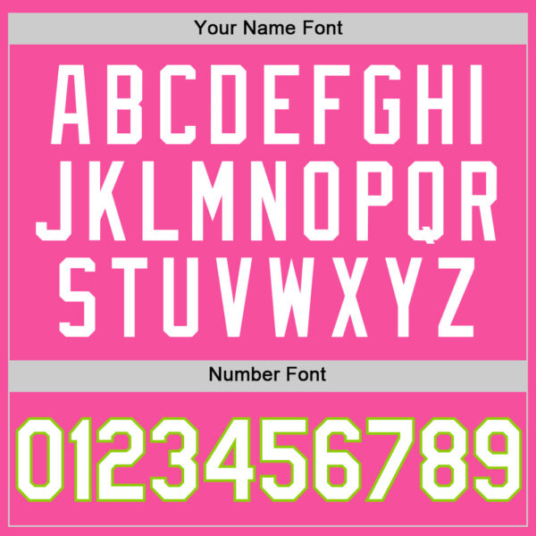 Custom Pink White-Neon Green Authentic Throwback Basketball Jersey