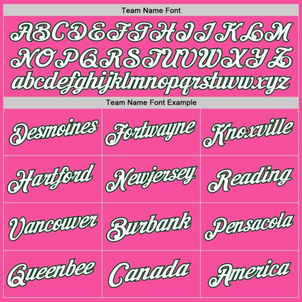 Custom Pink White-Green Authentic Throwback Basketball Jersey