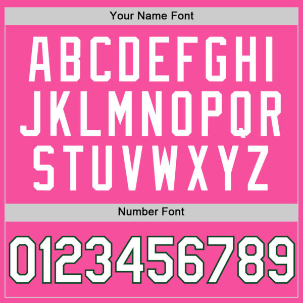 Custom Pink White-Green Authentic Throwback Basketball Jersey