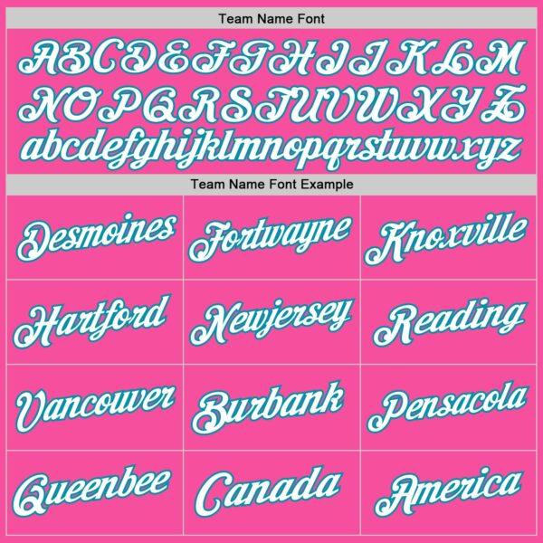 Custom Pink White-Teal Authentic Throwback Basketball Jersey