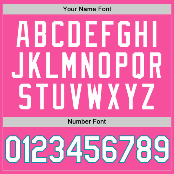 Custom Pink White-Teal Authentic Throwback Basketball Jersey