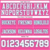 Custom Pink White-Aqua Authentic Football Jersey