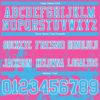 Custom Pink Sky Blue-White 3D Pattern Splash Authentic Football Jersey
